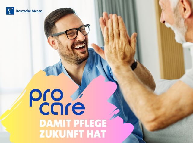 Mit der Pro Care bekommt die Pflegebranche im Februar 2025 ein weiteres Messeformat in Hannover. Foto: Pro Care / Deutsche Messe