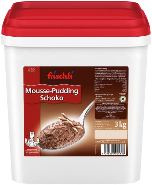 Das neue drei Kilogramm schwere Gebinde Mousse-Pudding soll die Hygiene und Porduktsicherheit unterstützen. Foto: Frischli