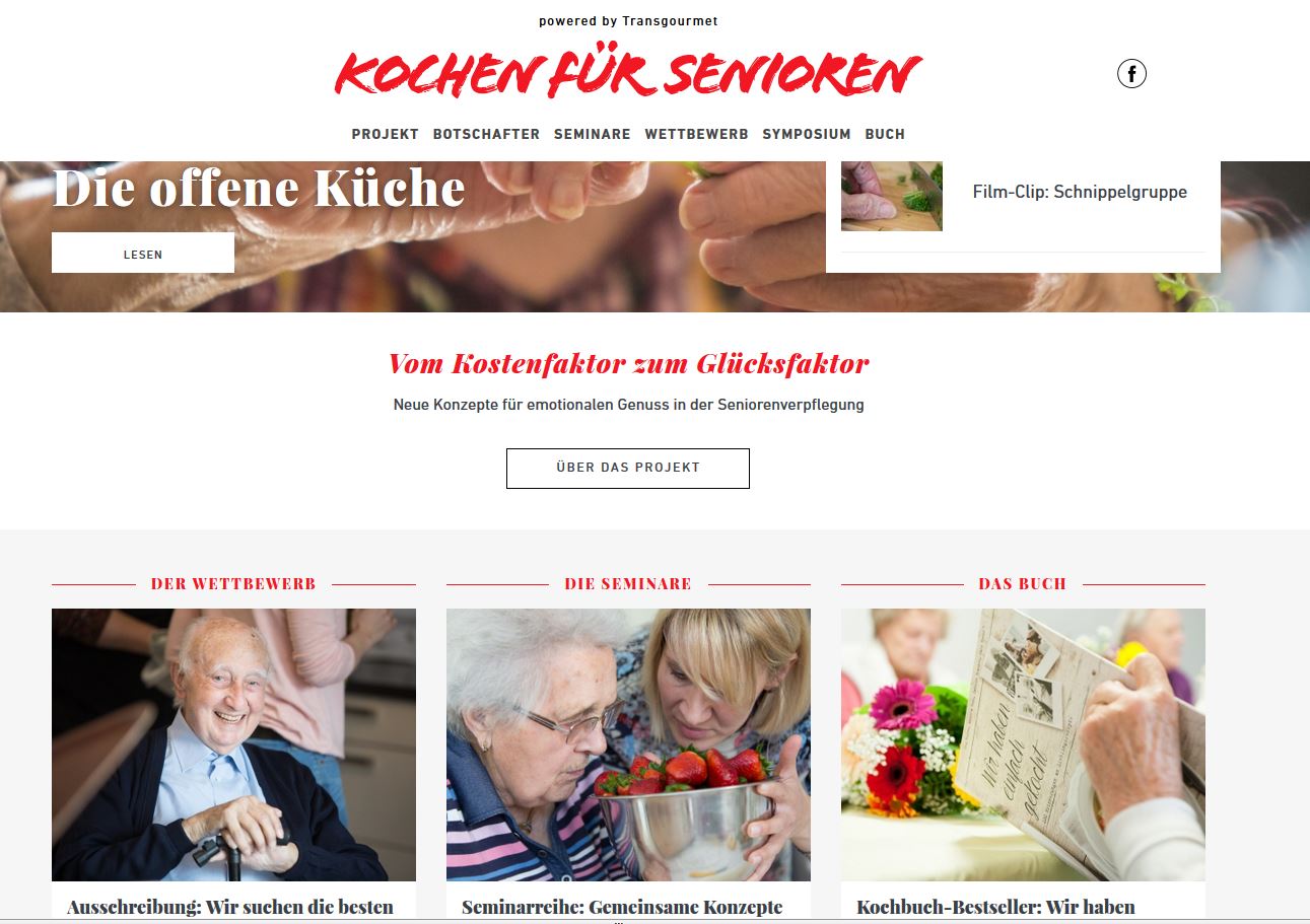 Der Blog „Kochen für Senioren“ ist die Plattform des Projektes „Vom Kostenfaktor zum Glücksfaktor“ und bietet viele Anregungen für neue Wege in der Seniorenverpflegung. Foto: Weber
