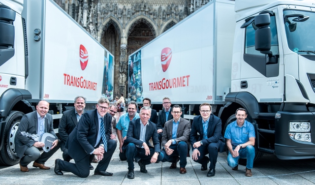 Transgourmet Deutschland investiert mit der Inbetriebnahme von fünf Erdgas-Lkw in die Zukunft. Foto: Transgourmet Deutschland, www.picslocation.de, 2018