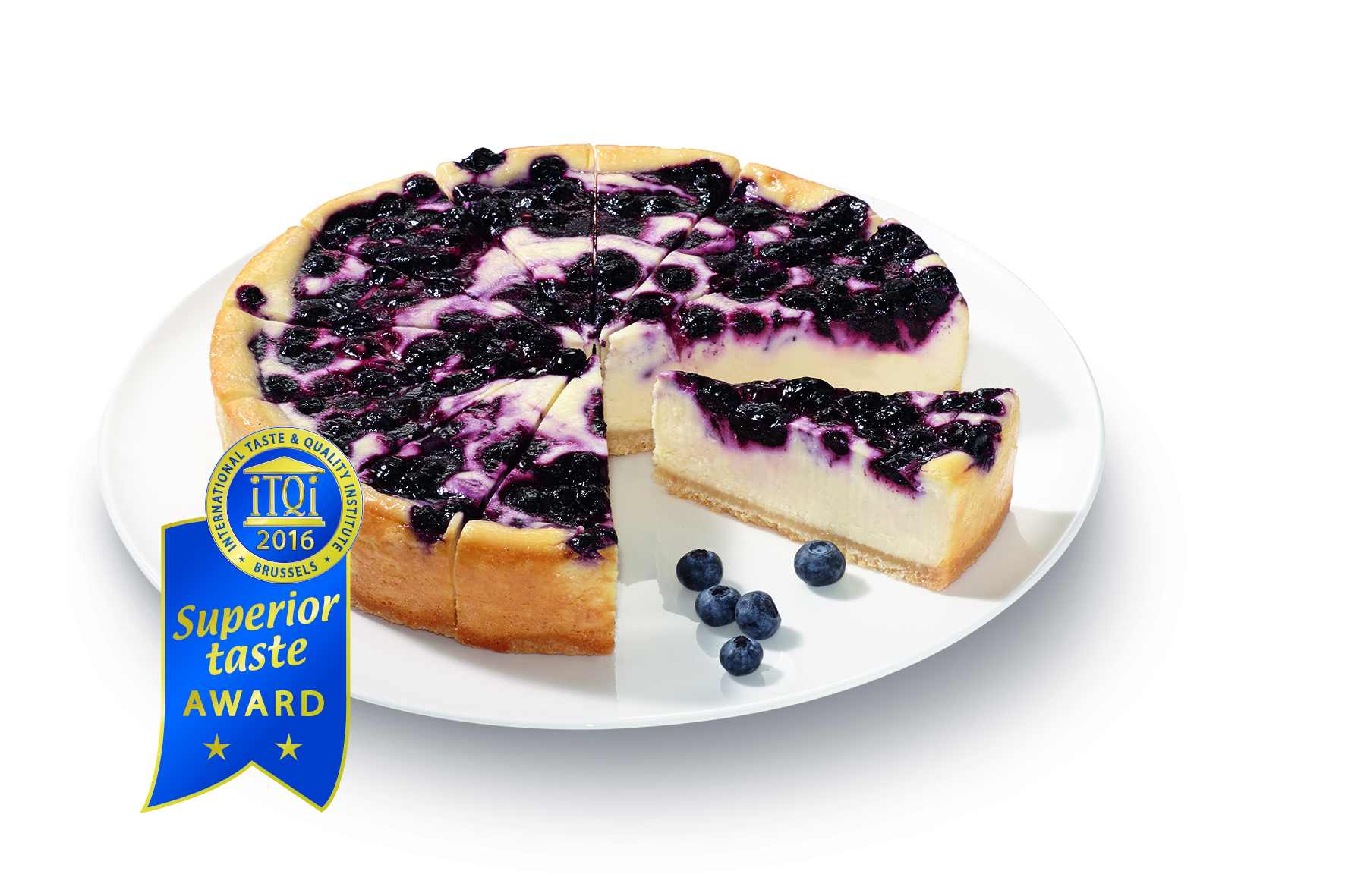 Überzeugte mit seiner Konsistenz: Der Blueberry-Cheesecake-Supreme von Erlenbacher. Foto: Erlenbacher